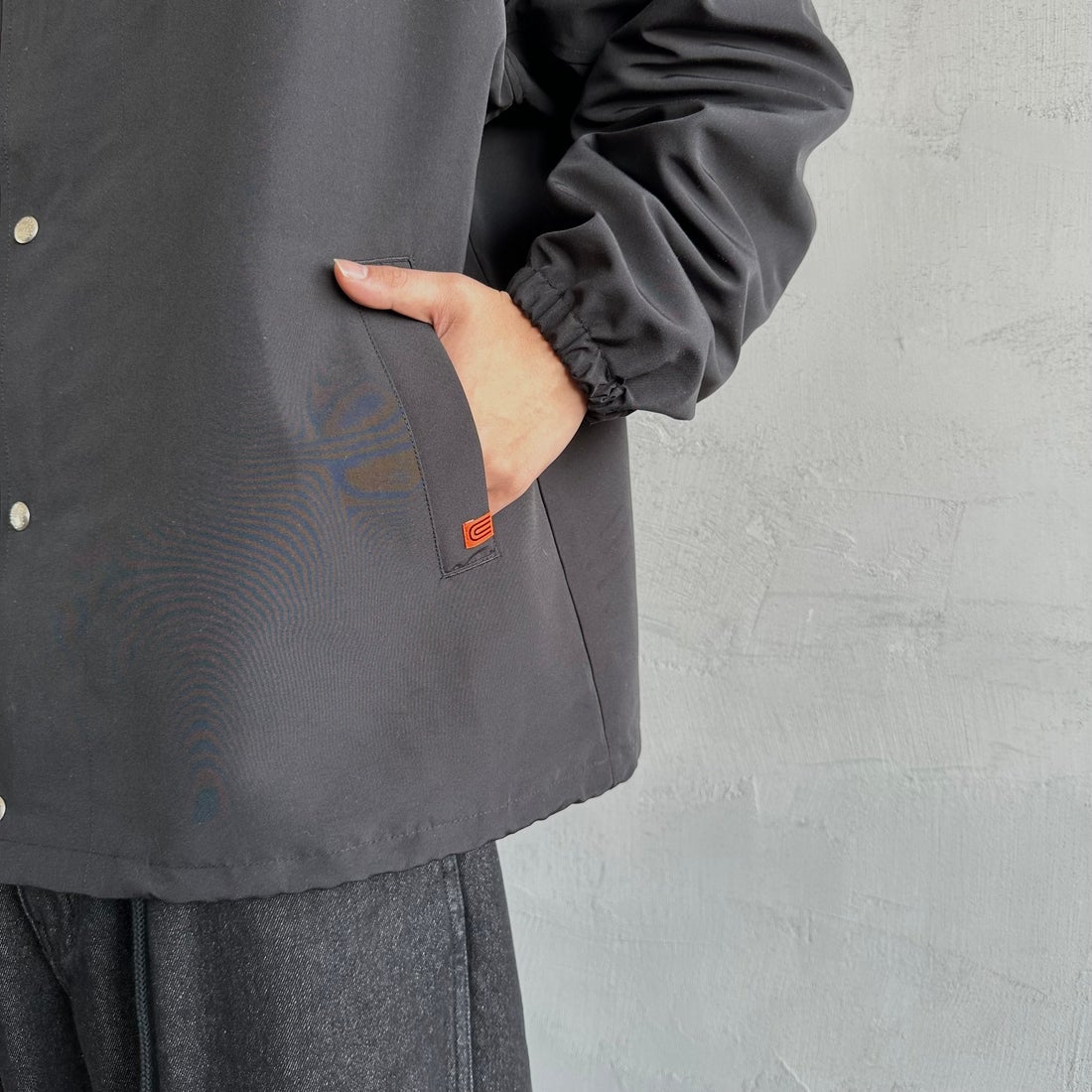 UNIVERSAL OVERALL [ユニバーサルオーバーオール] 別注 コーチジャケット [U2511422IN-JF] BLACK