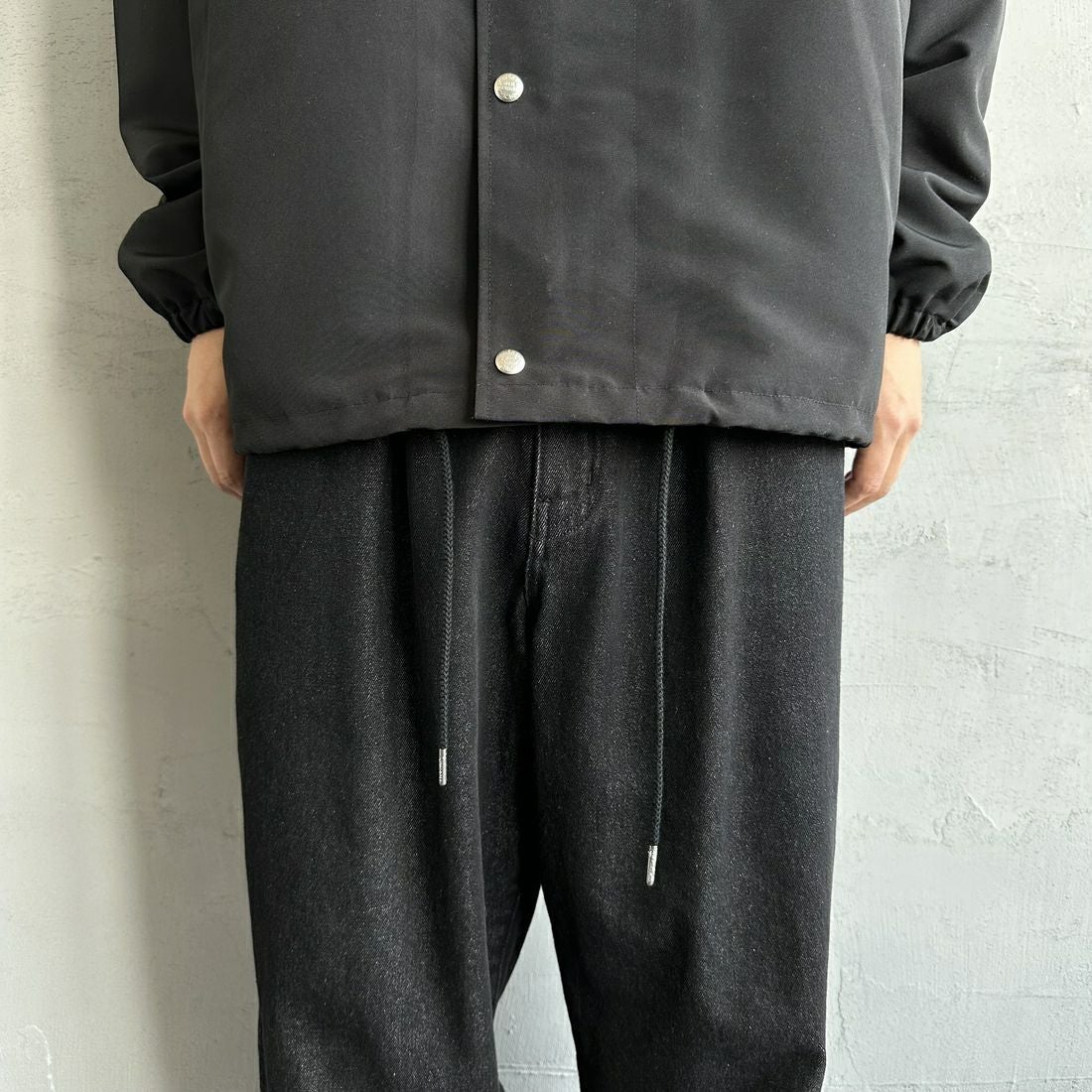 UNIVERSAL OVERALL [ユニバーサルオーバーオール] 別注 コーチジャケット [U2511422IN-JF] BLACK