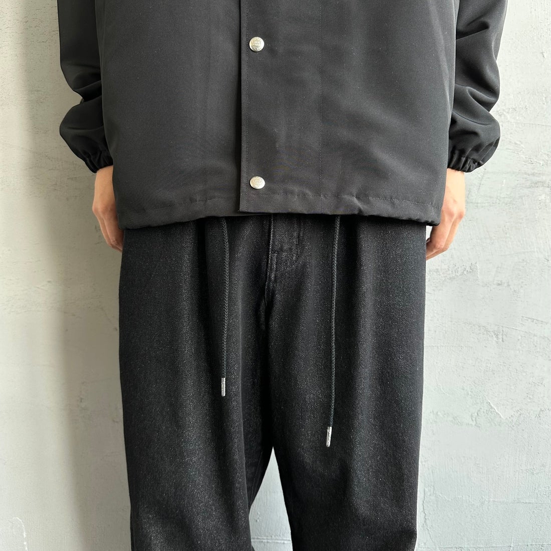 UNIVERSAL OVERALL [ユニバーサルオーバーオール] 別注 コーチジャケット [U2511422IN-JF] BLACK