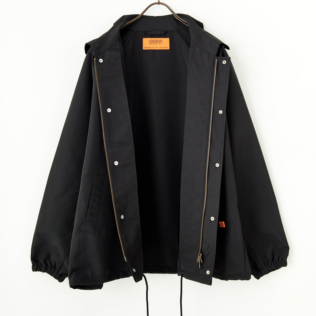 UNIVERSAL OVERALL [ユニバーサルオーバーオール] 別注 コーチジャケット [U2511422IN-JF] BLACK