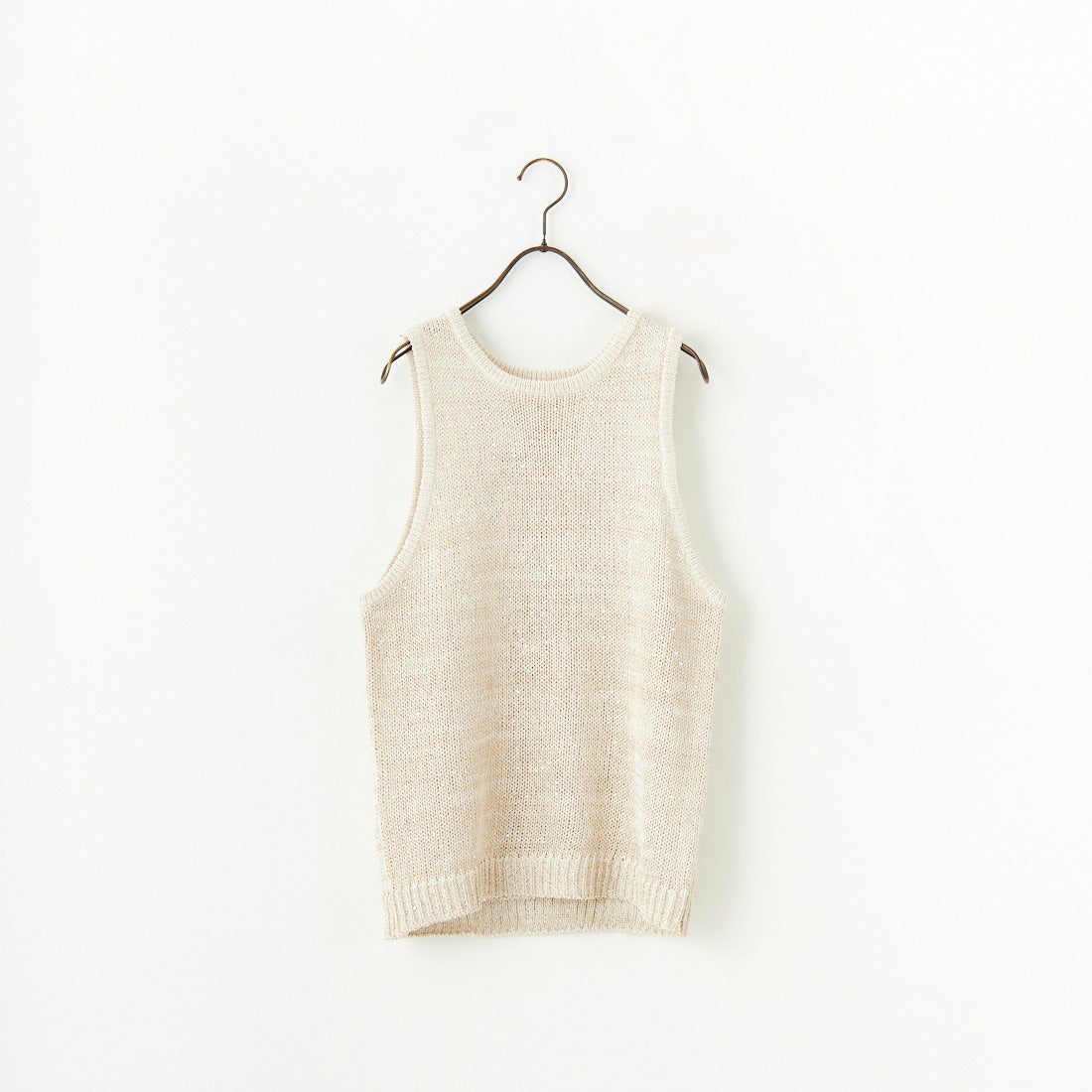 CLOCHE [クロシェ] スパンコール和紙ニットベスト [51285587] ﾍﾞｰｼﾞｭ