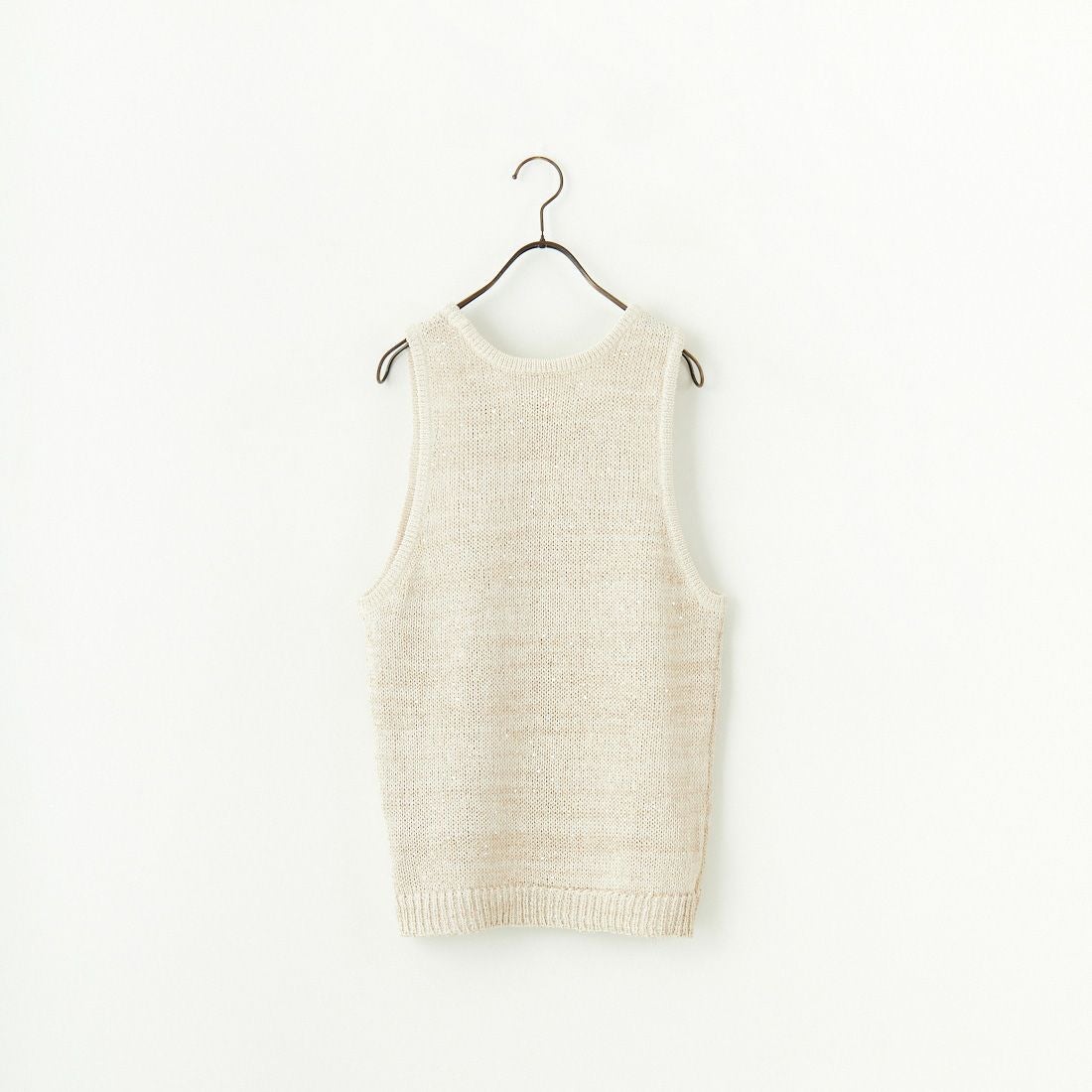 CLOCHE [クロシェ] スパンコール和紙ニットベスト [51285587] ﾍﾞｰｼﾞｭ