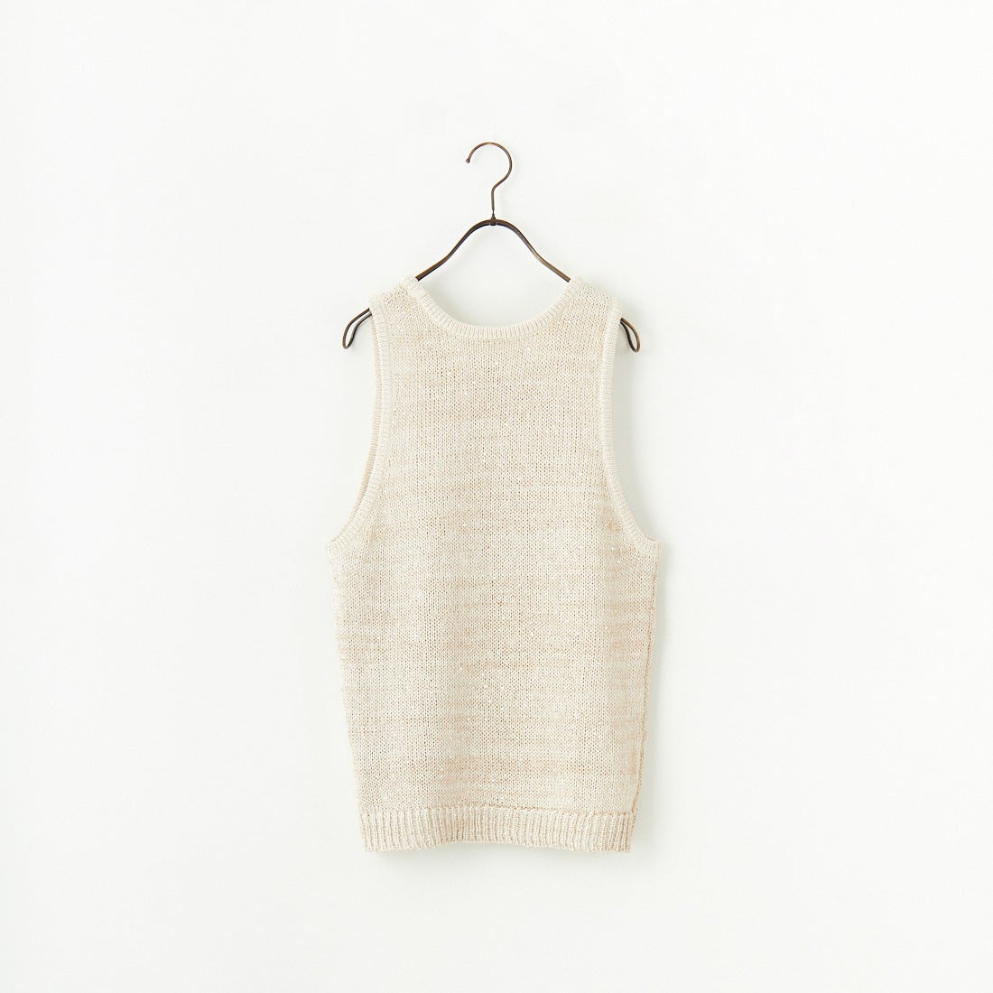 CLOCHE [クロシェ] スパンコール和紙ニットベスト [51285587] ﾍﾞｰｼﾞｭ