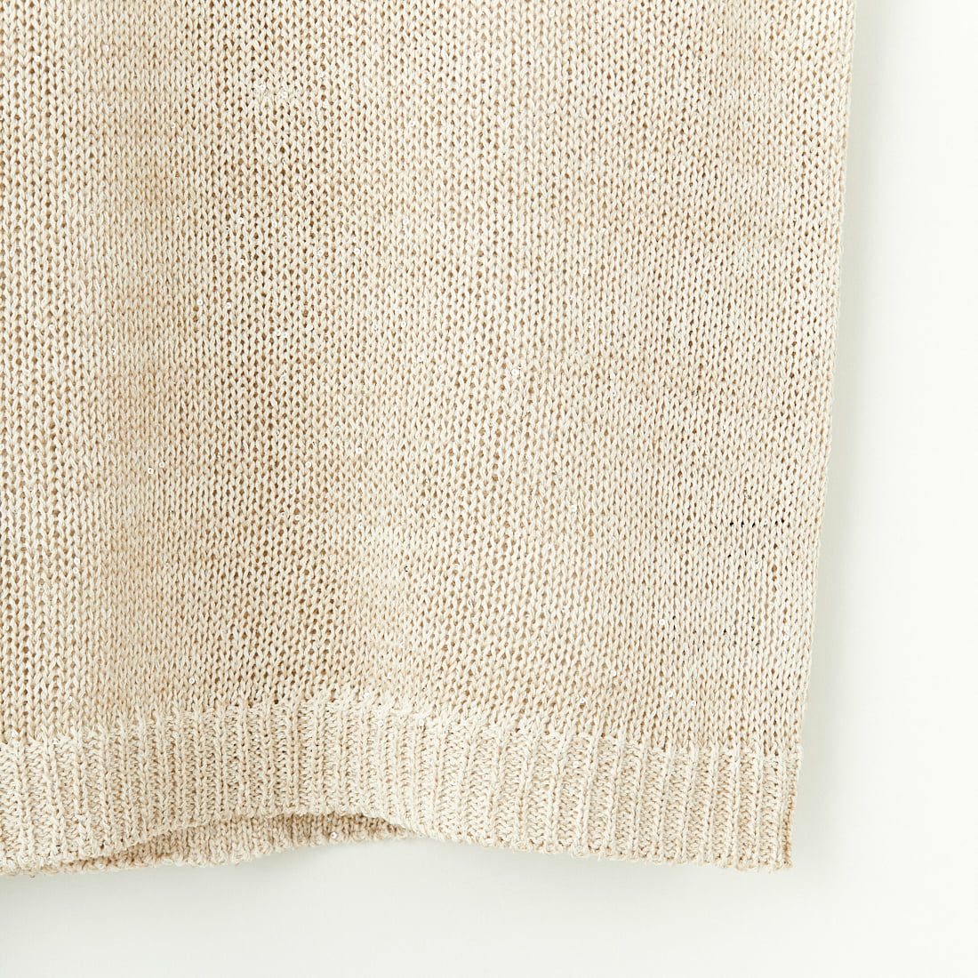 CLOCHE [クロシェ] スパンコール和紙ニットベスト [51285587] ﾍﾞｰｼﾞｭ