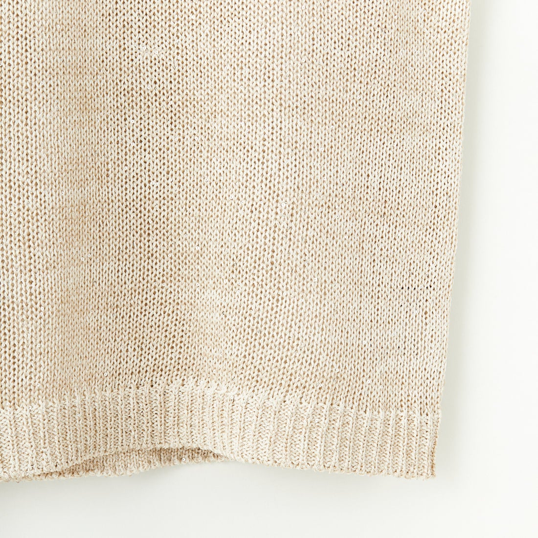 CLOCHE [クロシェ] スパンコール和紙ニットベスト [51285587] ﾍﾞｰｼﾞｭ