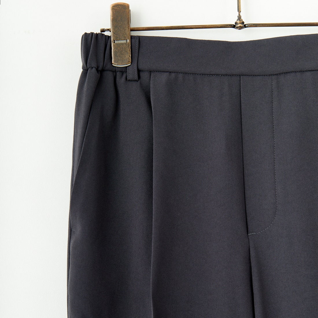 Jeans Factory Clothes [ジーンズファクトリークローズ] バックサテンジョーゼットジョガーパンツ [U-2490] 042 ｽﾐｸﾛ