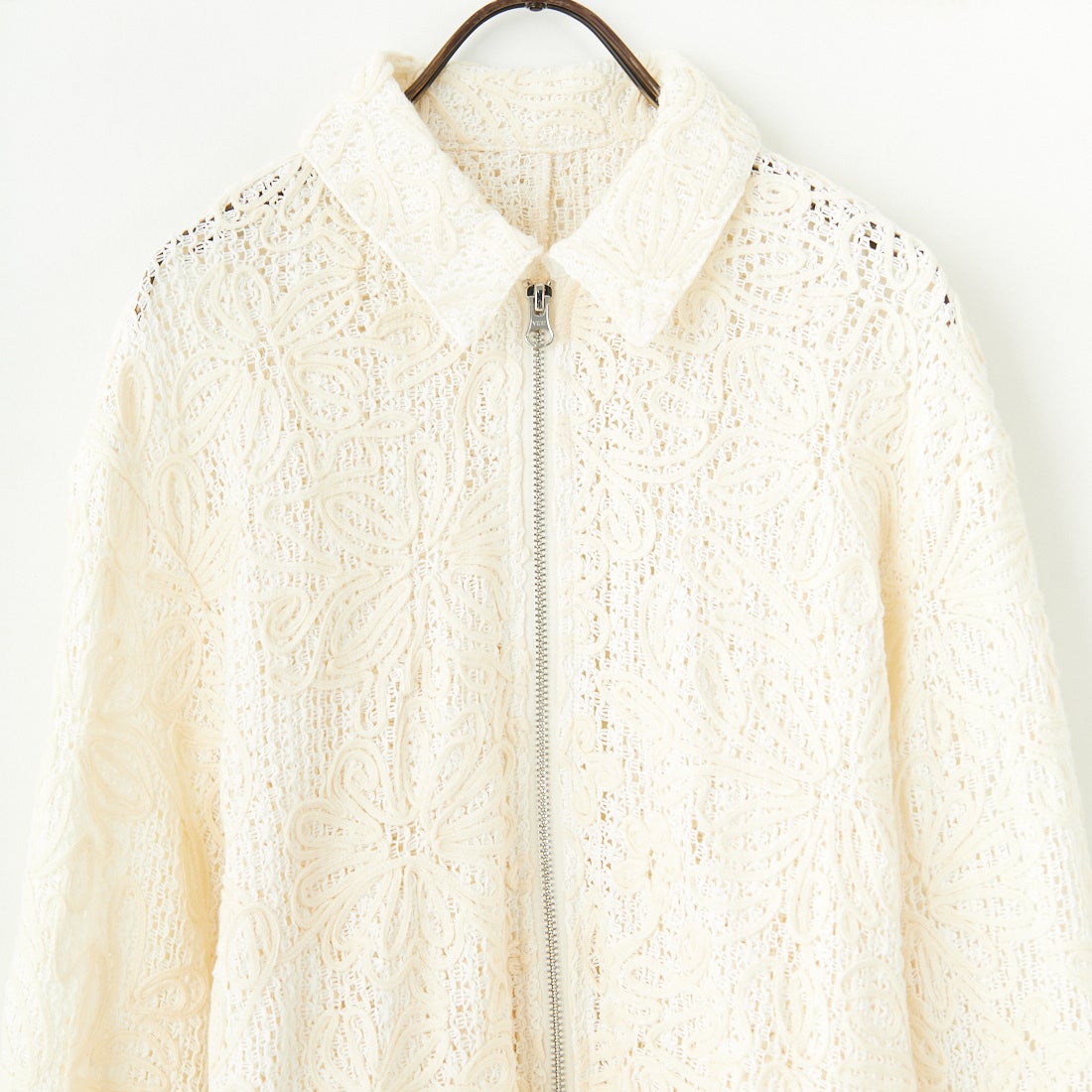 CLOCHE [クロシェ] コード刺繍レースブルゾン [51285558] ｱｲﾎﾞﾘｰ