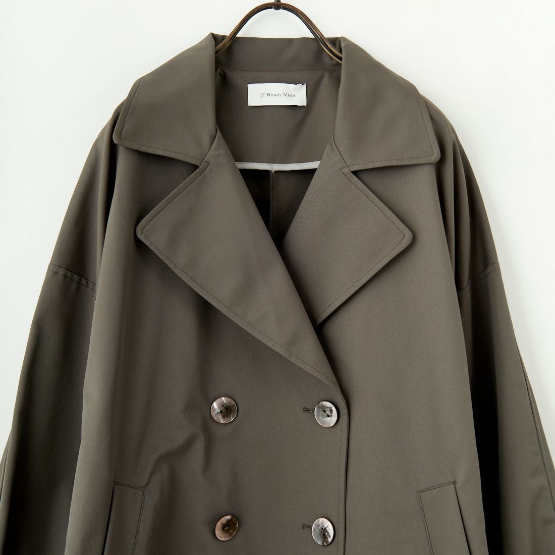 Jf Ready Made [ジェイエフレディメイド] エステルリブヨークトレンチコート [4125101] ﾁｬｺｰﾙ
