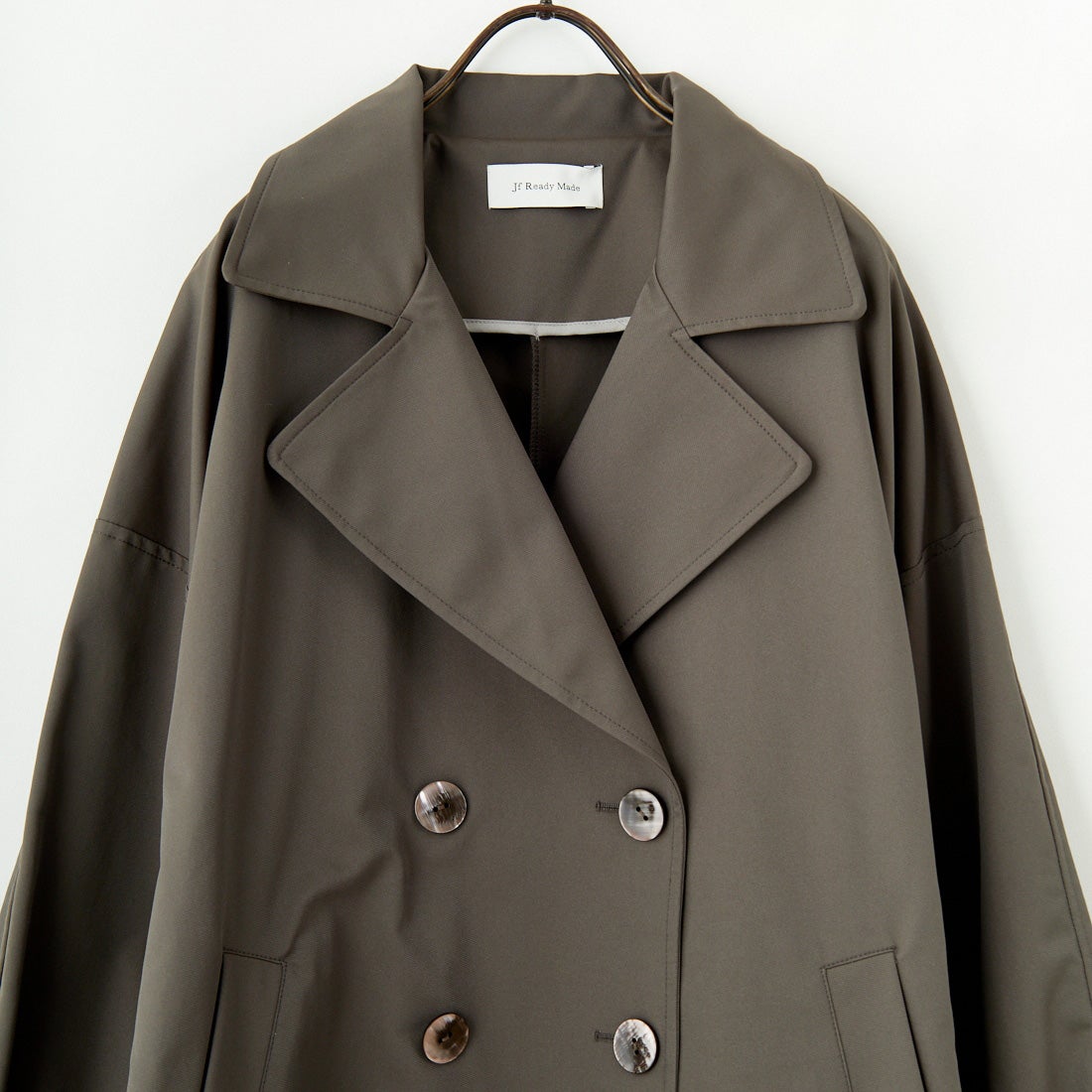 Jf Ready Made [ジェイエフレディメイド] エステルリブヨークトレンチコート [4125101] ﾁｬｺｰﾙ