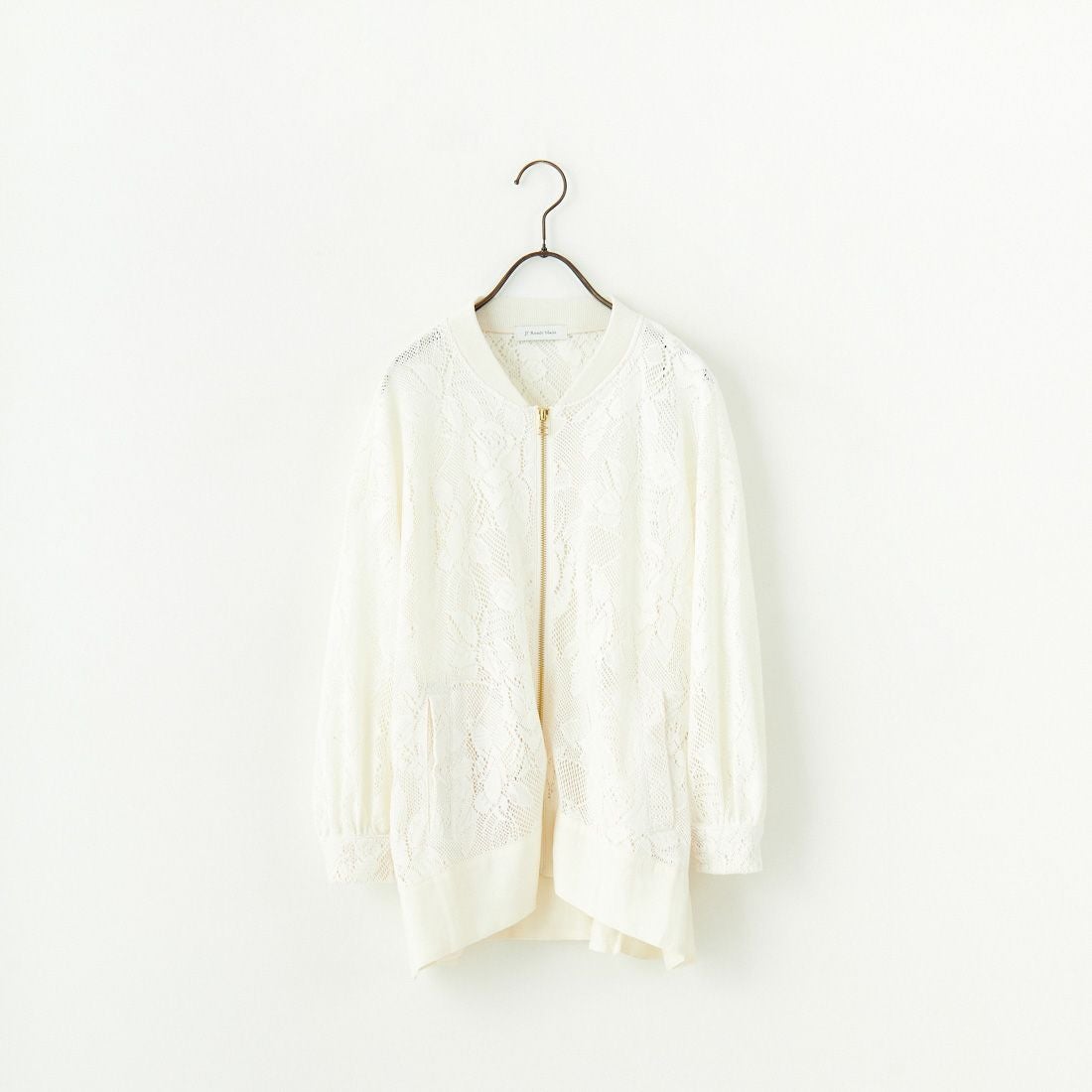 Jf Ready Made [ジェイエフレディメイド] カーテンレースチュニックブルゾン [4125110] ｱｲﾎﾞﾘｰ