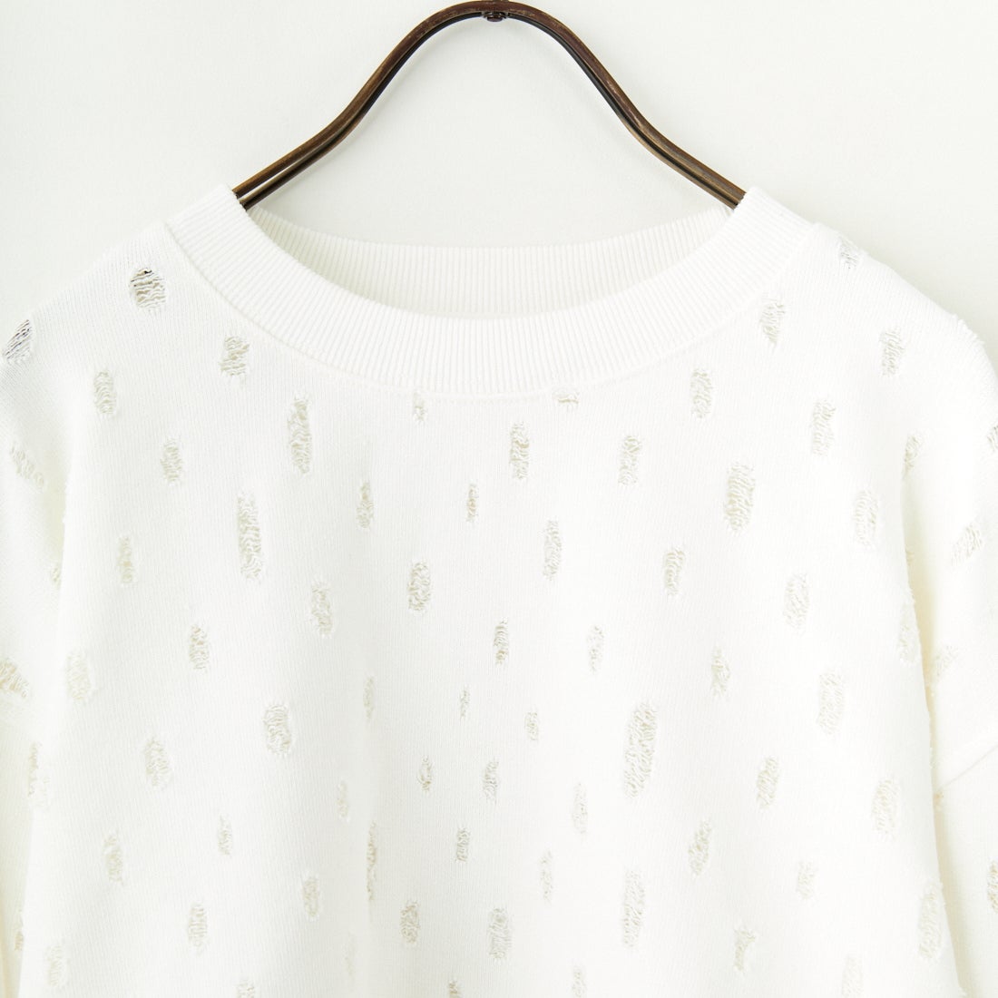 UNFIL [アンフィル] リップドメッシュ コットンテリースウェット [WVSP-UW116] WHITE