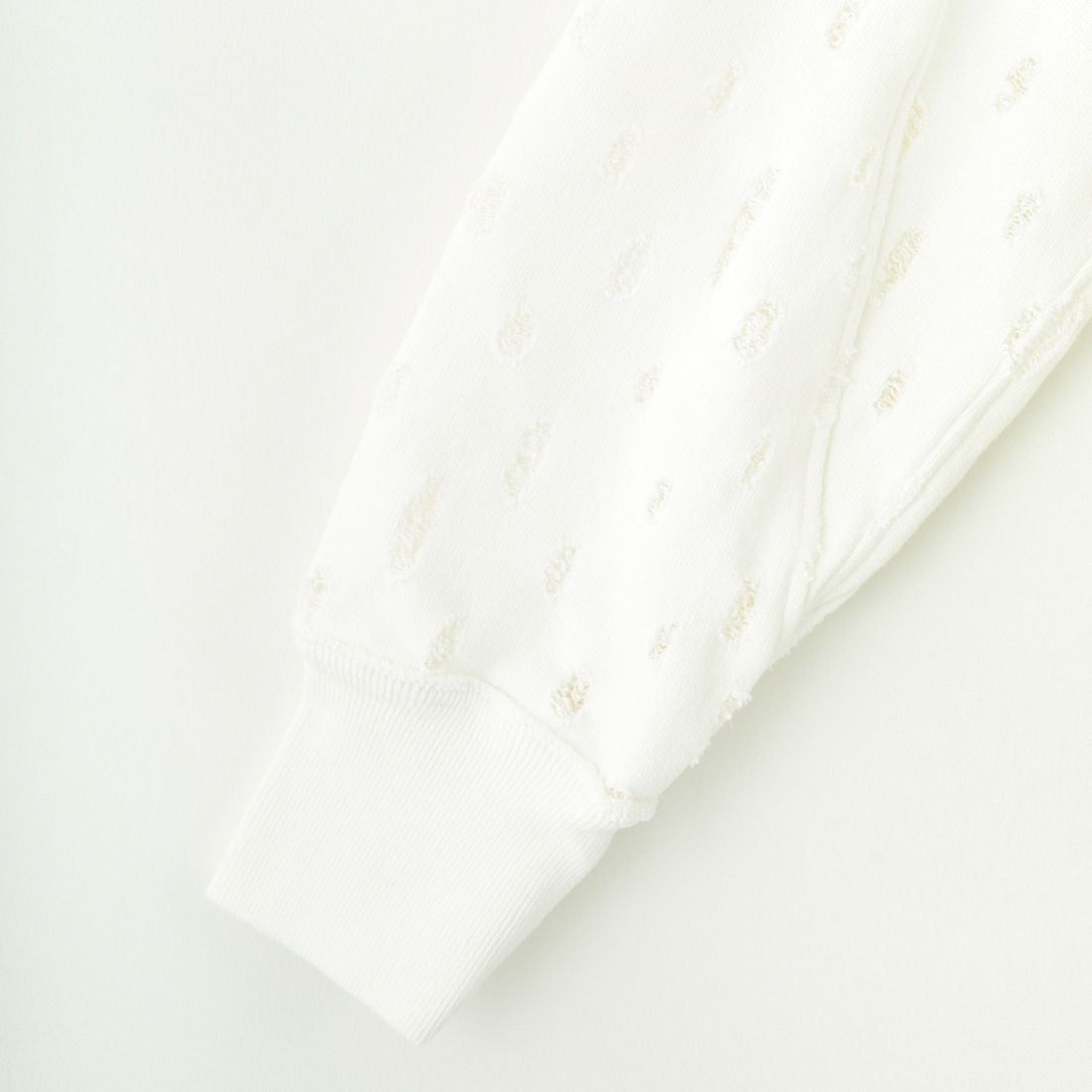 UNFIL [アンフィル] リップドメッシュ コットンテリースウェット [WVSP-UW116] WHITE