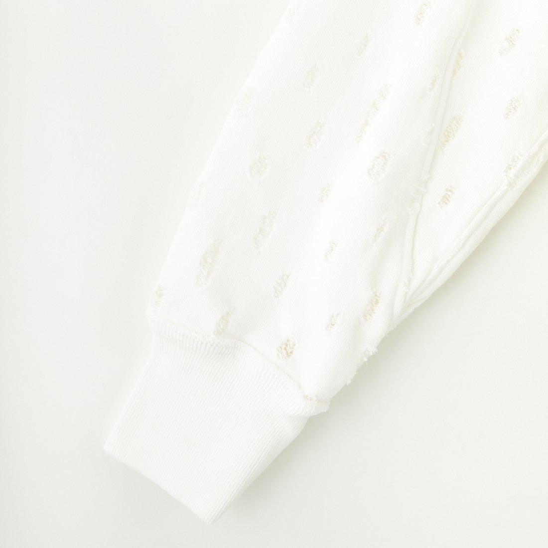 UNFIL [アンフィル] リップドメッシュ コットンテリースウェット [WVSP-UW116] WHITE