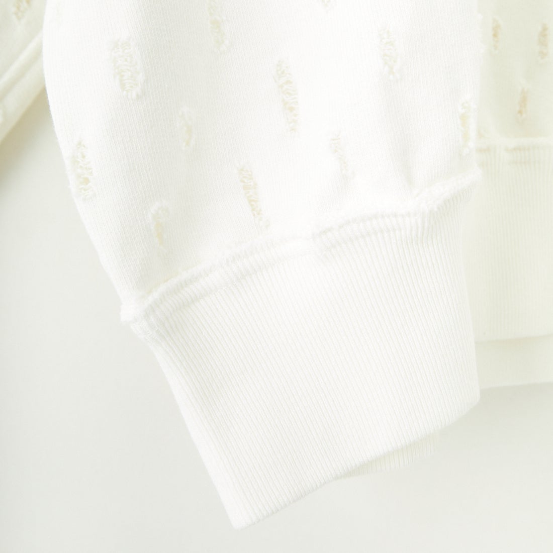 UNFIL [アンフィル] リップドメッシュ コットンテリースウェット [WVSP-UW116] WHITE