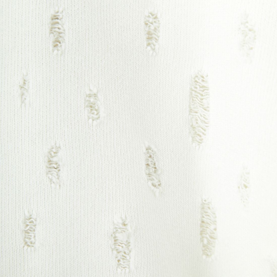 UNFIL [アンフィル] リップドメッシュ コットンテリースウェット [WVSP-UW116] WHITE