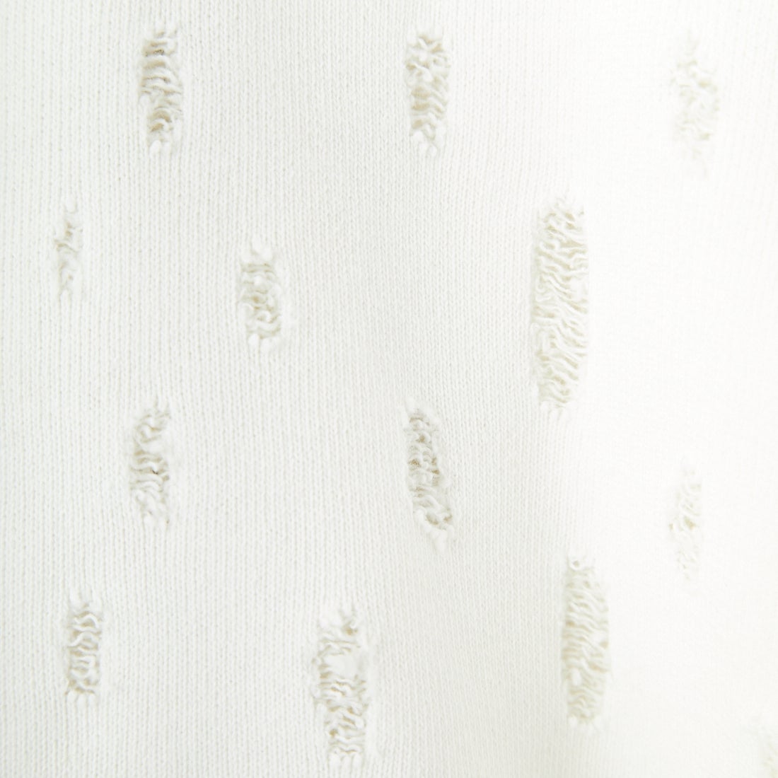 UNFIL [アンフィル] リップドメッシュ コットンテリースウェット [WVSP-UW116] WHITE