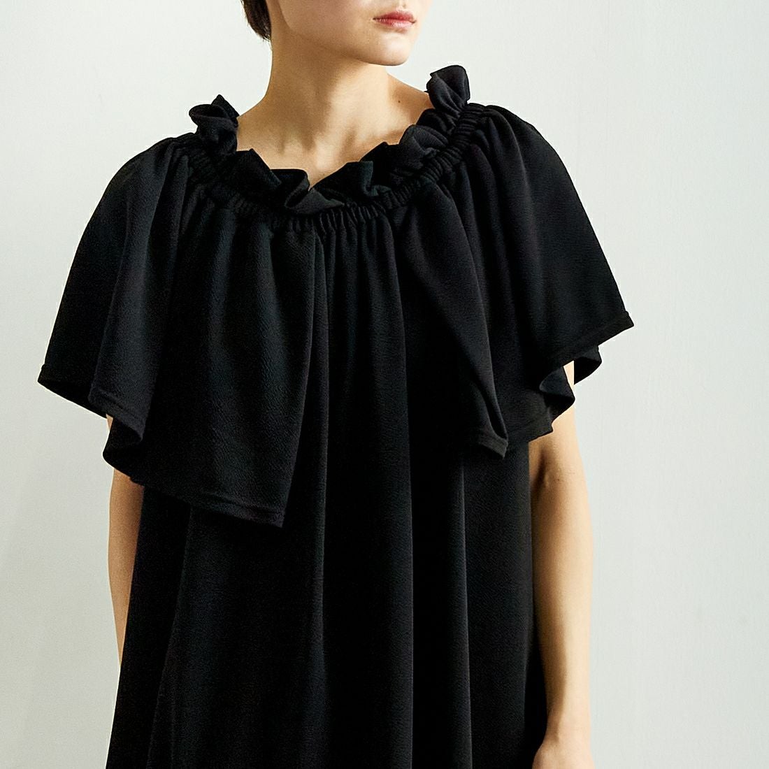 USINE [ユジーヌ] オフショルカットソーワンピース [2510403] BLACK