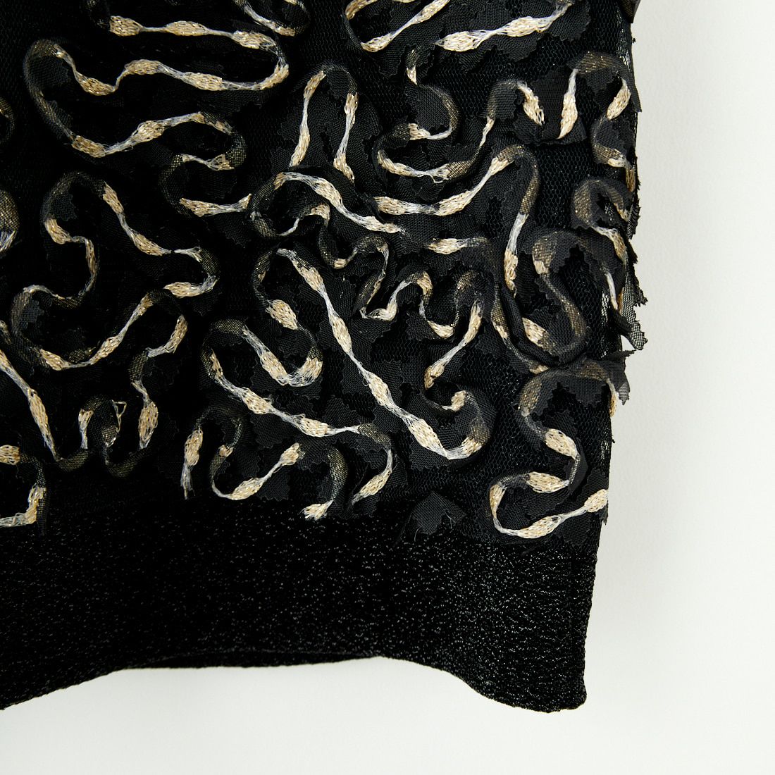 USINE [ユジーヌ] モチーフ柄タイトスカート [2510303] BLACK