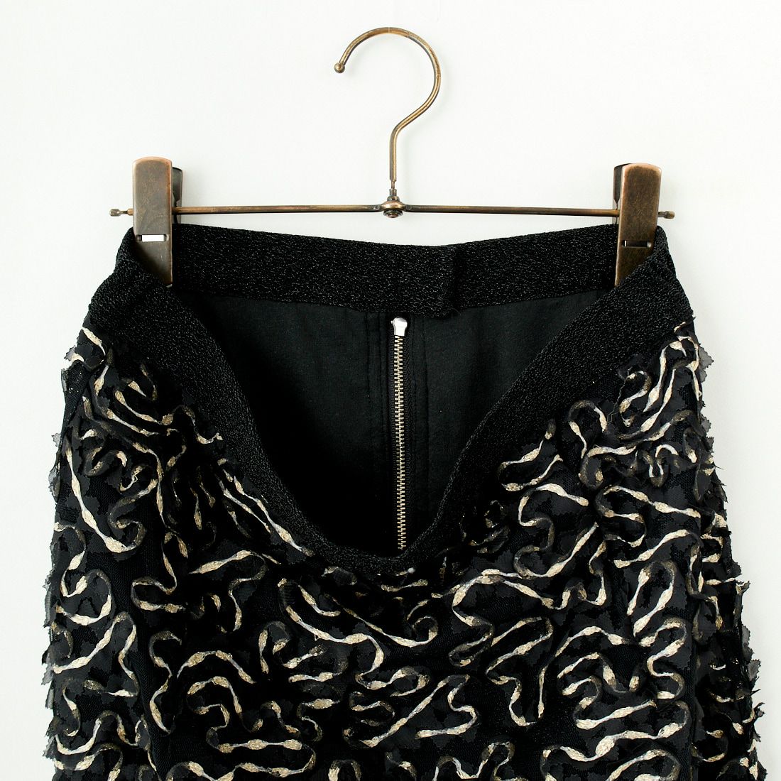 USINE [ユジーヌ] モチーフ柄タイトスカート [2510303] BLACK