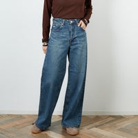 40 MID BLU&&モデル身長：160cm 着用サイズ：S&&