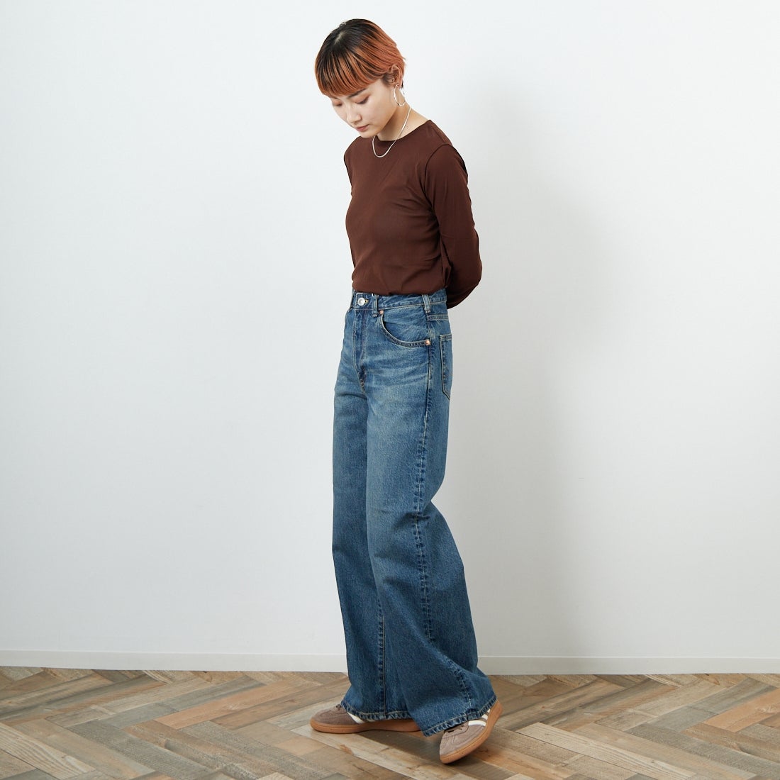 SOMETHING [サムシング] LISA ヴィンテージワイドデニムパンツ [SEA10