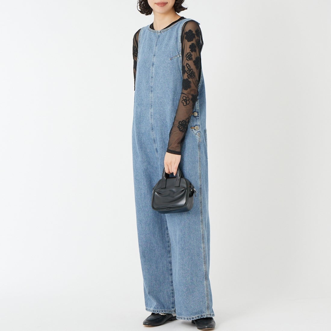 94 L.BLUE&&モデル身長：162cm 着用サイズ：F&&