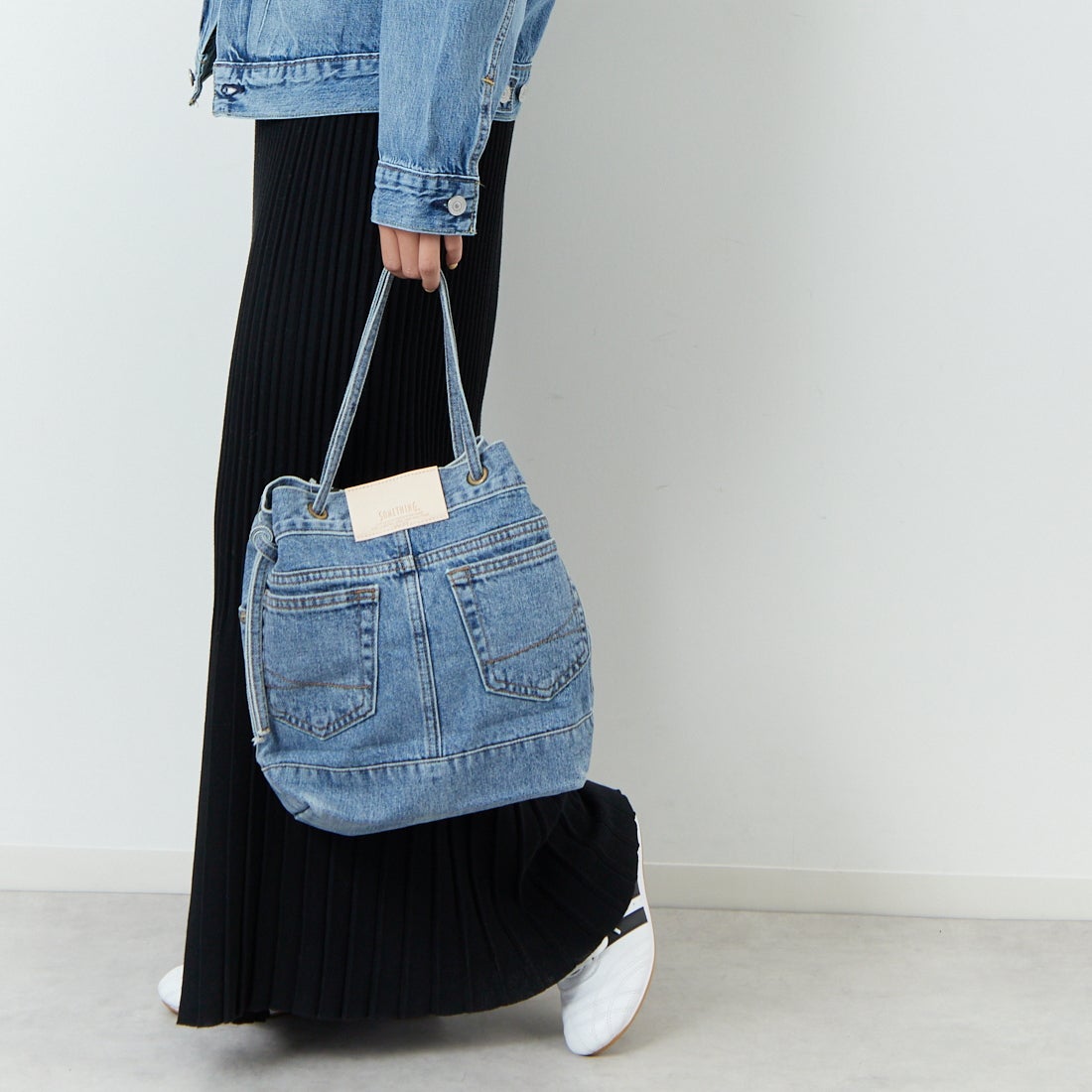 SOMETHING [サムシング] ドローストリングバッグ [SAK001] 94 L.BLUE