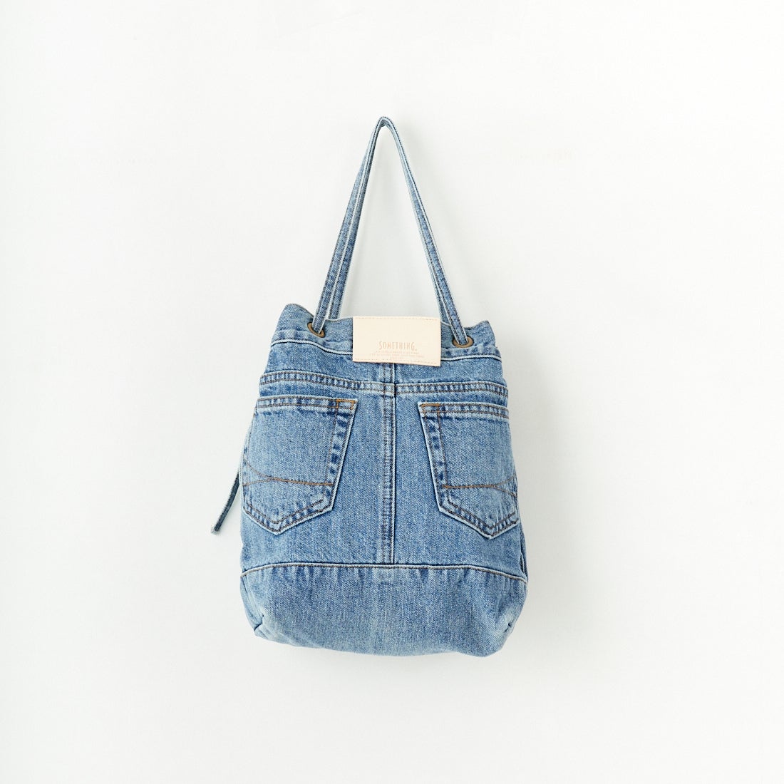 SOMETHING [サムシング] ドローストリングバッグ [SAK001]｜ジーンズ