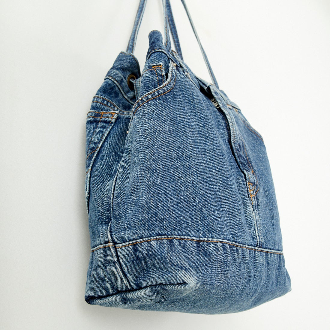 SOMETHING [サムシング] ドローストリングバッグ [SAK001]｜ジーンズ