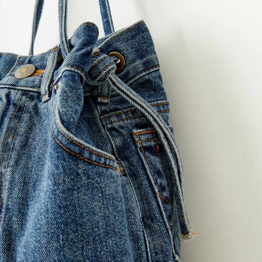 SOMETHING [サムシング] ドローストリングバッグ [SAK001] 92 M.BLUE