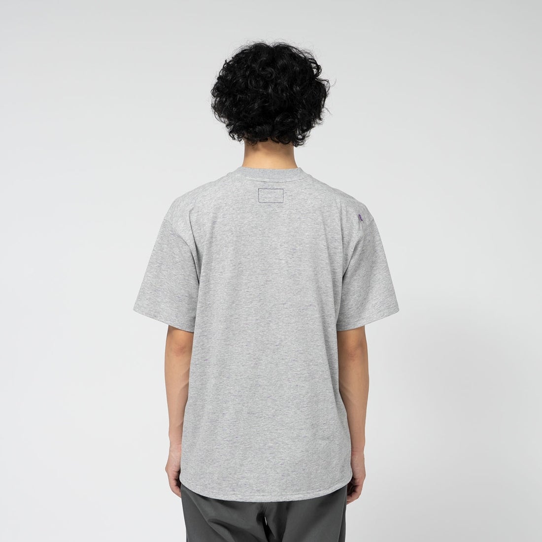THE NORTH FACE PURPL LABEL [ザ ノースフェイス パープルレーベル] ショートスリーブフィールドTシャツ [N25SH089] Z MX GRAY &&モデル身長：180cm 着用サイズ：M&&