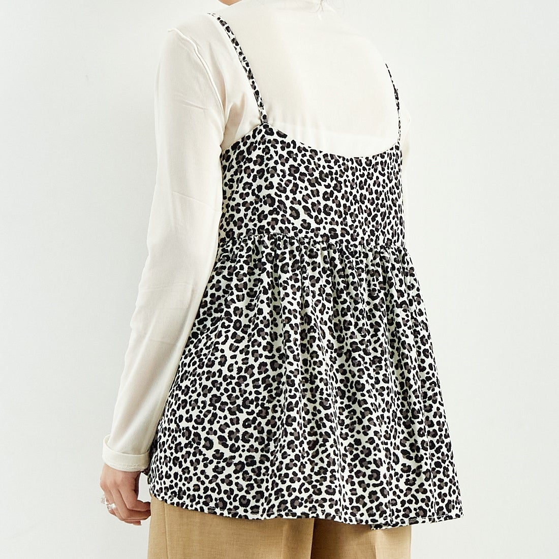 Jf Ready Made [ジェイエフレディメイド] 総柄キャミビスチェ [51285711] ｵﾌﾚｵﾊﾟｰﾄﾞ &&モデル身長：167cm 着用サイズ：F&&