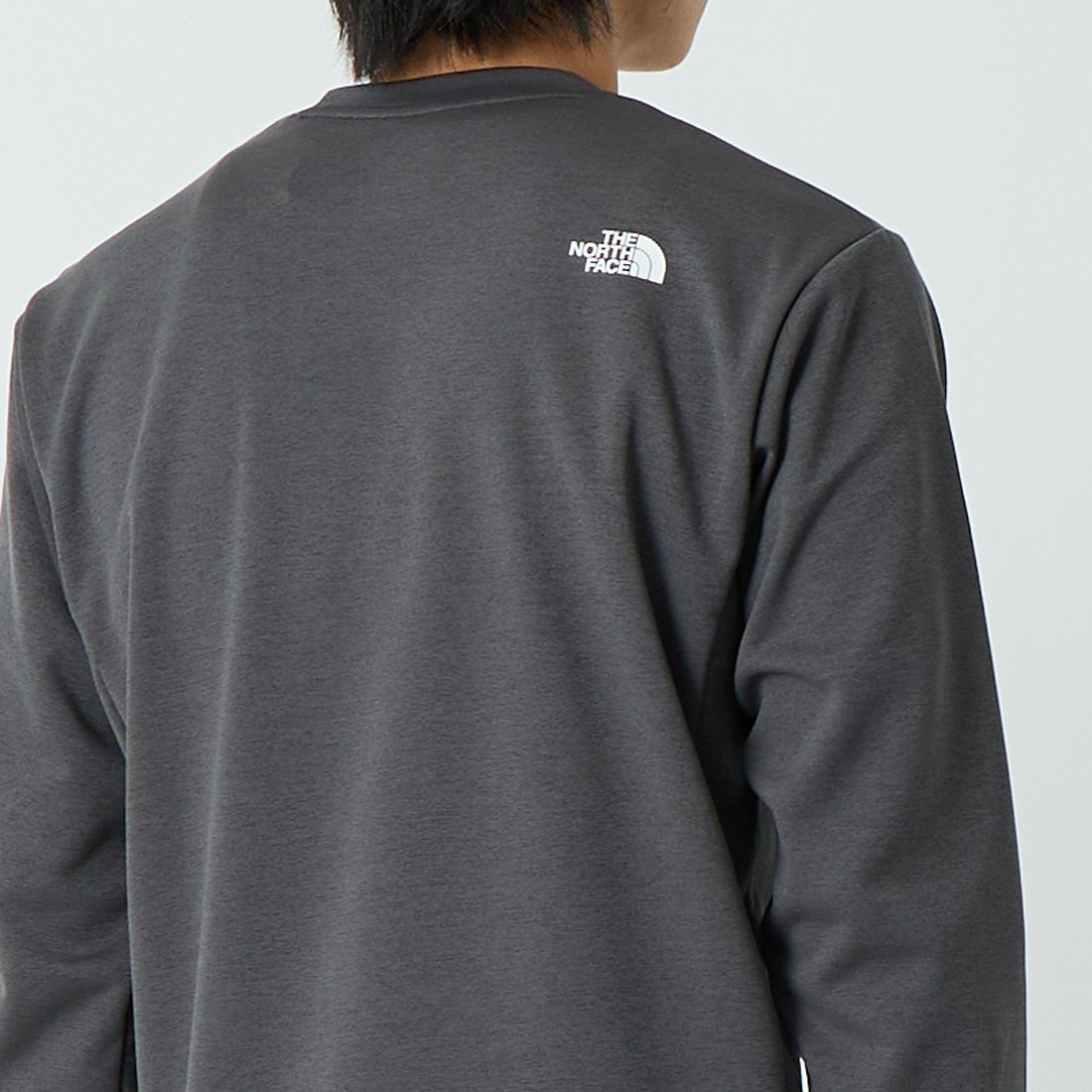 THE NORTH FACE [ザ ノースフェイス] モーションクルーネックスウェット [NT32496] GG &&モデル身長：179cm 着用サイズ：M&&