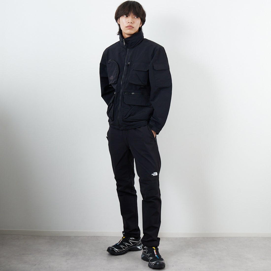 THE NORTH FACE [ザ ノースフェイス] フィールドユーティリティジャケット [NP22533] K &&モデル身長：179cm 着用サイズ：M&&