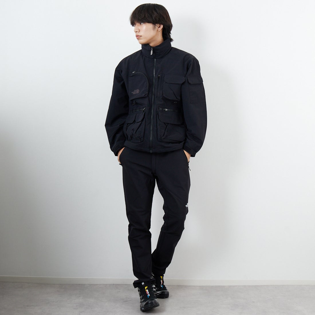THE NORTH FACE [ザ ノースフェイス] フィールドユーティリティジャケット [NP22533] K &&モデル身長：179cm 着用サイズ：M&&