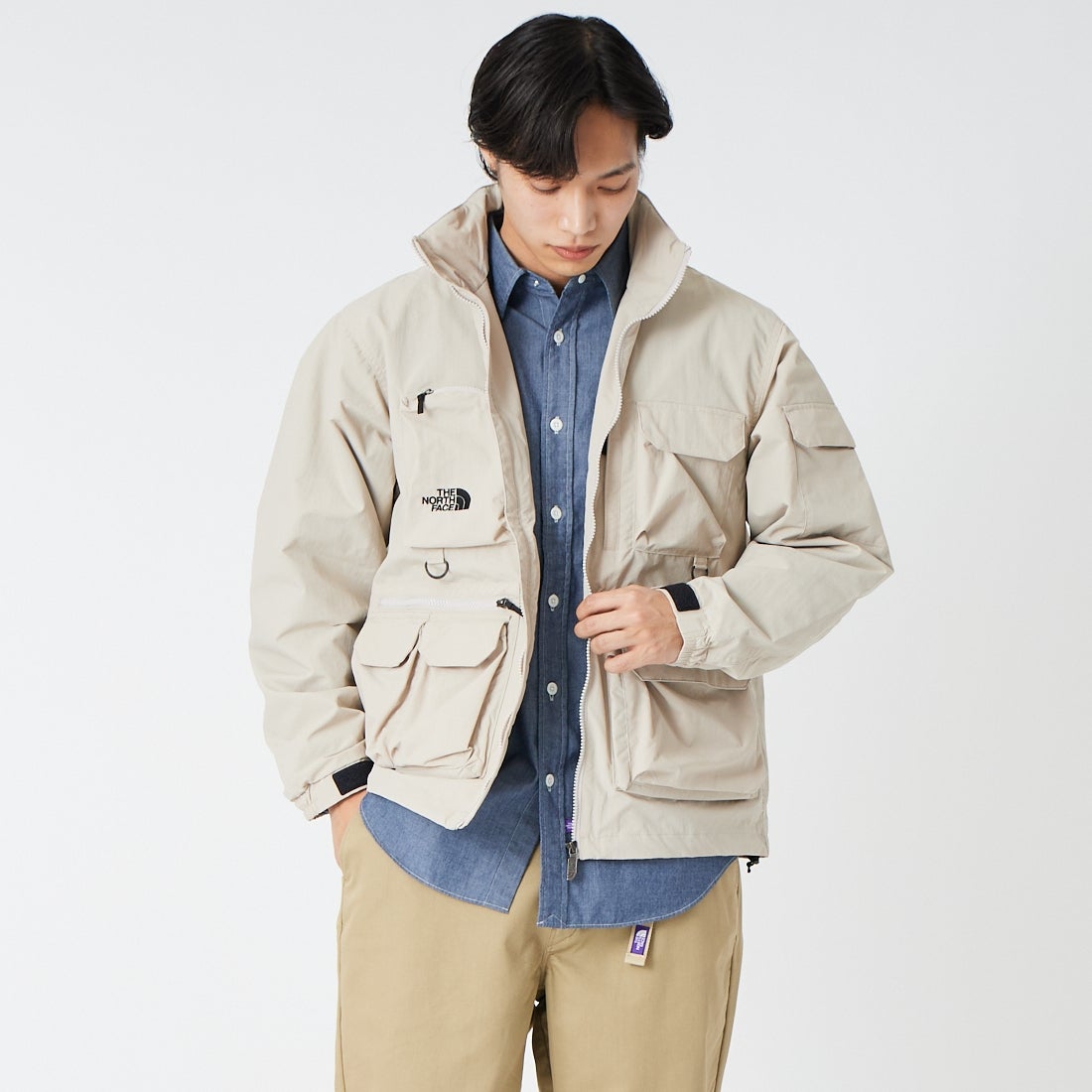 THE NORTH FACE [ザ ノースフェイス] フィールドユーティリティジャケット [NP22533] FI &&モデル身長：179cm 着用サイズ：M&&