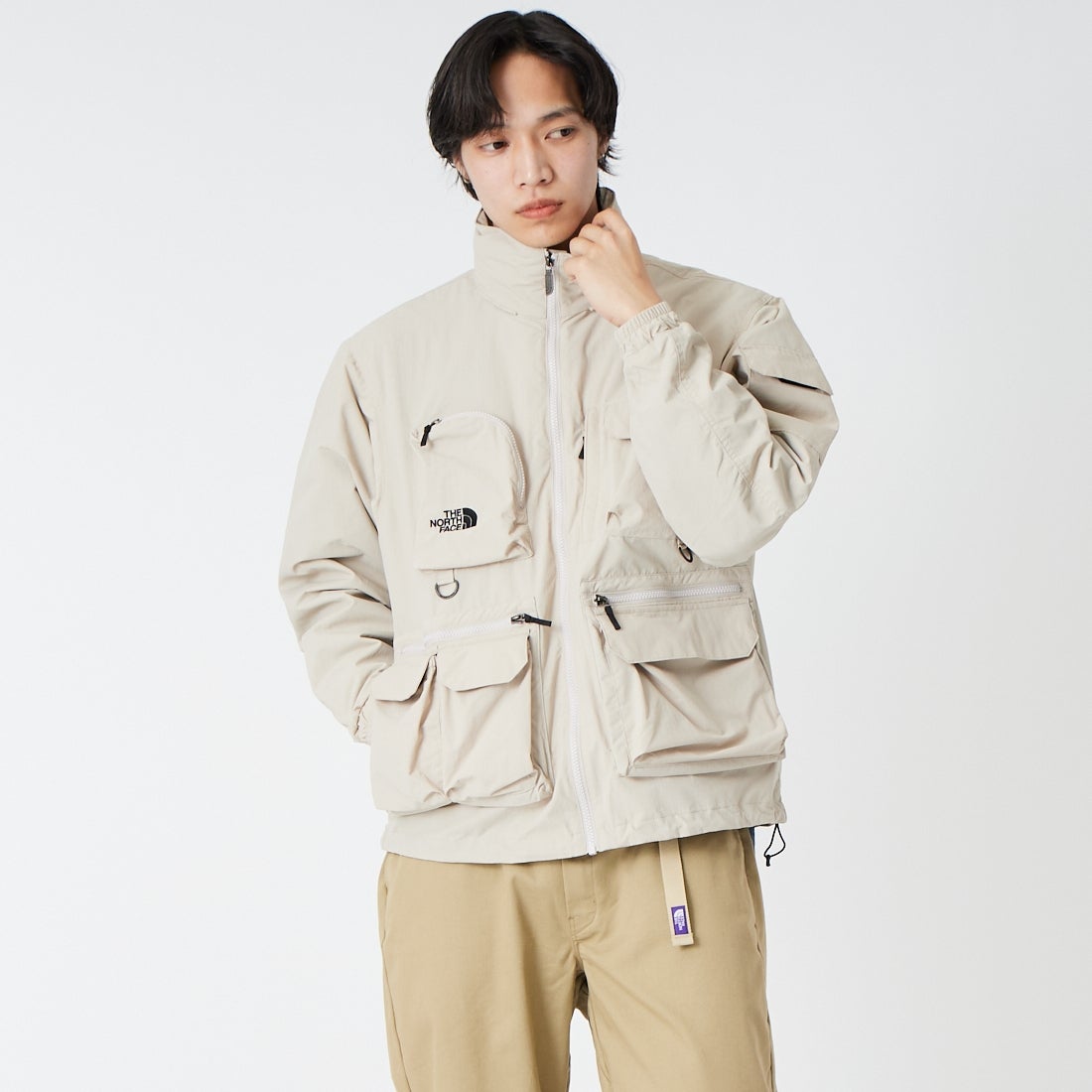 THE NORTH FACE [ザ ノースフェイス] フィールドユーティリティジャケット [NP22533] FI &&モデル身長：179cm 着用サイズ：M&&