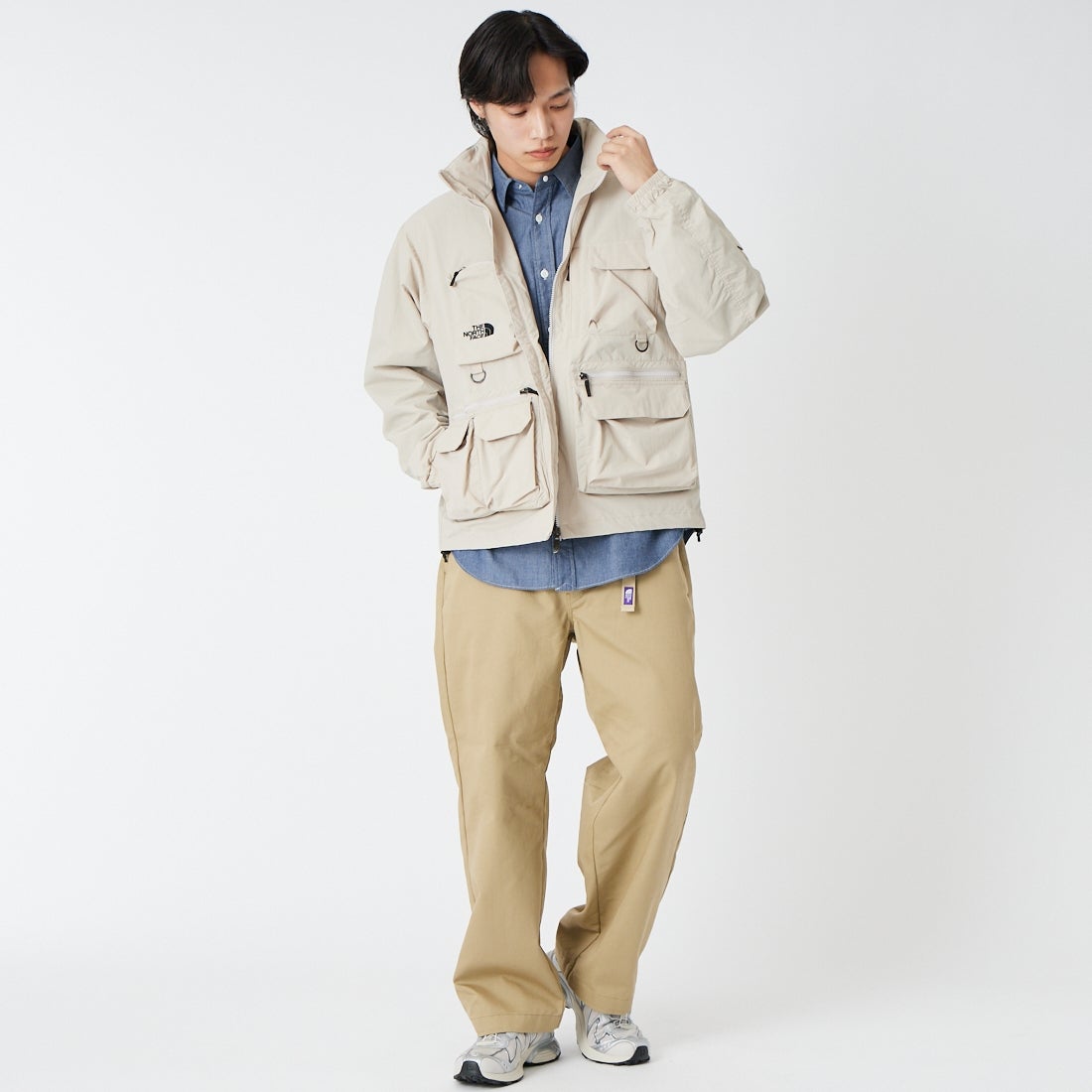 THE NORTH FACE [ザ ノースフェイス] フィールドユーティリティジャケット [NP22533] FI &&モデル身長：179cm 着用サイズ：M&&