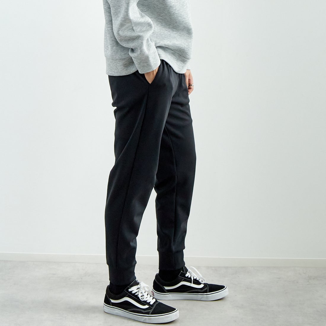 THE NORTH FACE [ザ ノースフェイス] モーションジョガーパンツ [NB12595] K &&モデル身長：179cm 着用サイズ：L&&