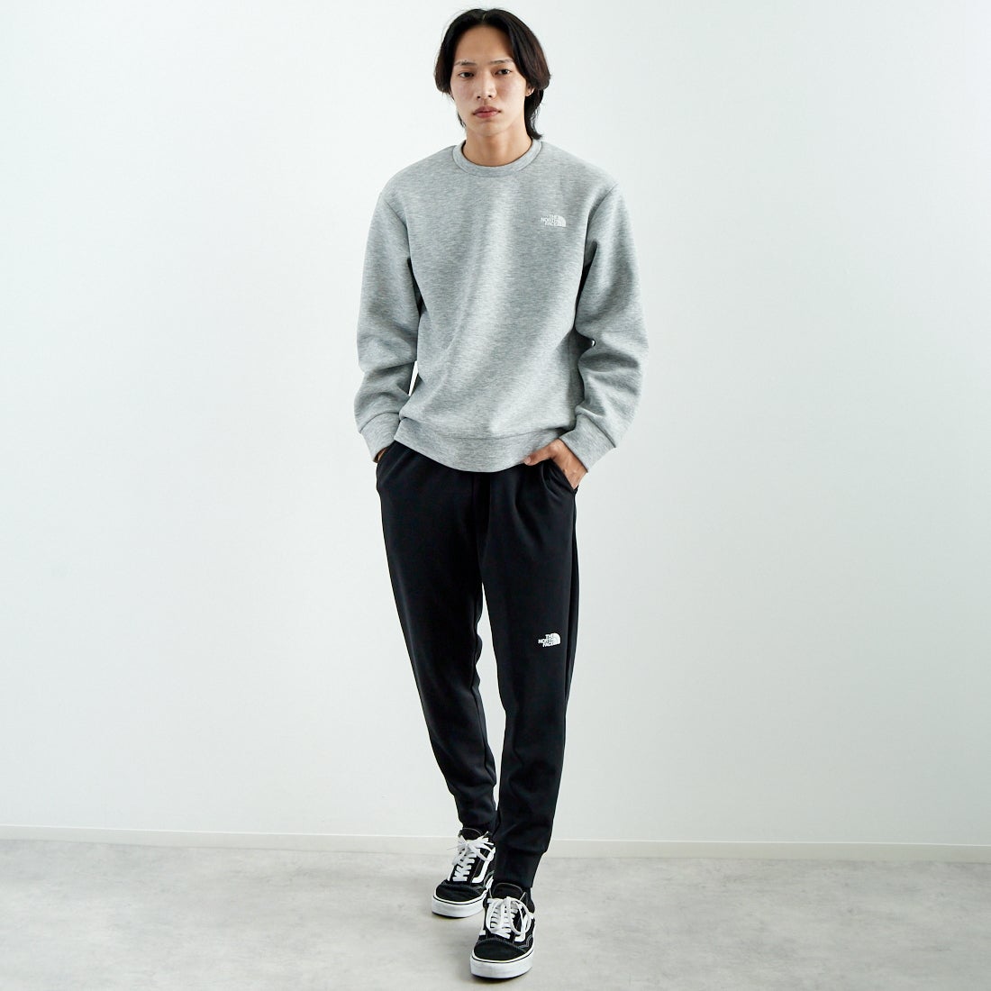 THE NORTH FACE [ザ ノースフェイス] モーションジョガーパンツ [NB12595] K &&モデル身長：179cm 着用サイズ：L&&