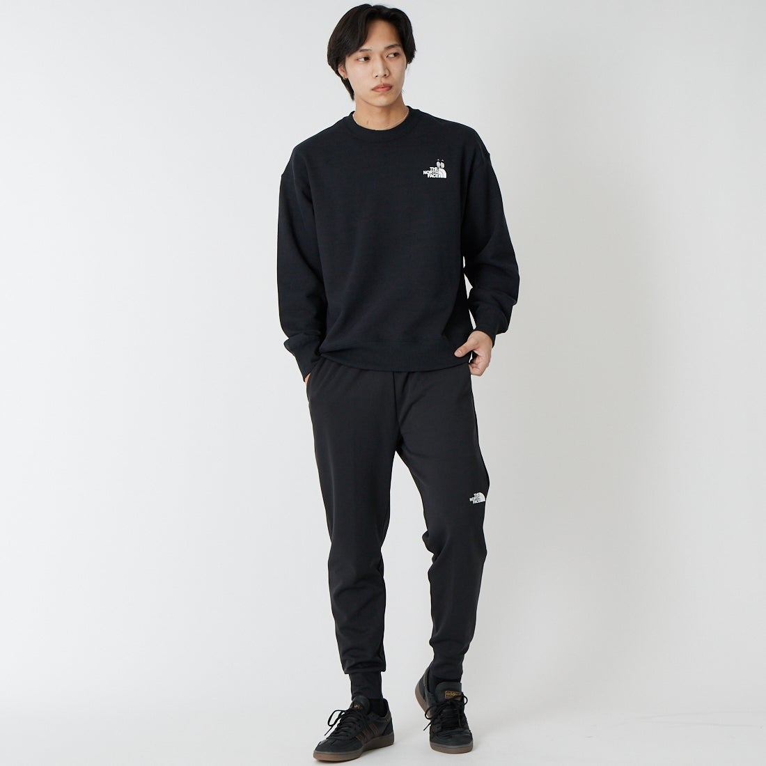 THE NORTH FACE [ザ ノースフェイス] モーションジョガーパンツ [NB12595] K &&モデル身長：179cm 着用サイズ：L&&