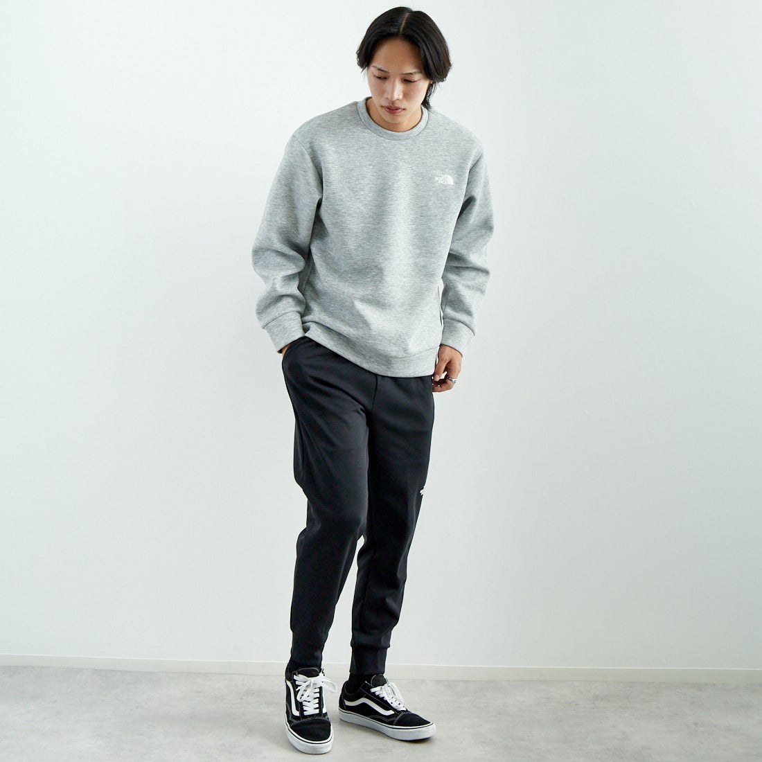 THE NORTH FACE [ザ ノースフェイス] モーションジョガーパンツ [NB12595] K &&モデル身長：179cm 着用サイズ：L&&