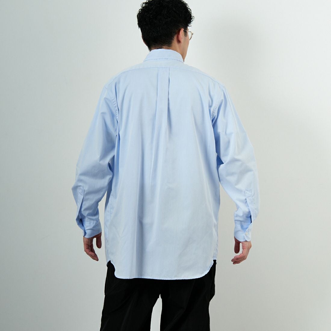 INDIVIDUALIZED SHIRTS [インディビジュアライズド シャツ] 別注 ボタンダウンシャツ [IDS2000001-JF] I21BTO-D &&モデル身長：168cm 着用サイズ：16&&