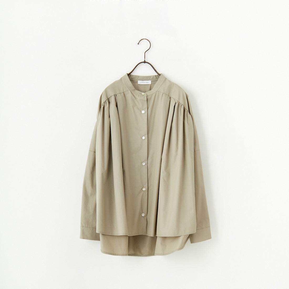 Jf Ready Made [ジェイエフレディメイド] T/Cオーバーギャザータックブラウス [4125200] ｸﾞﾚｰ