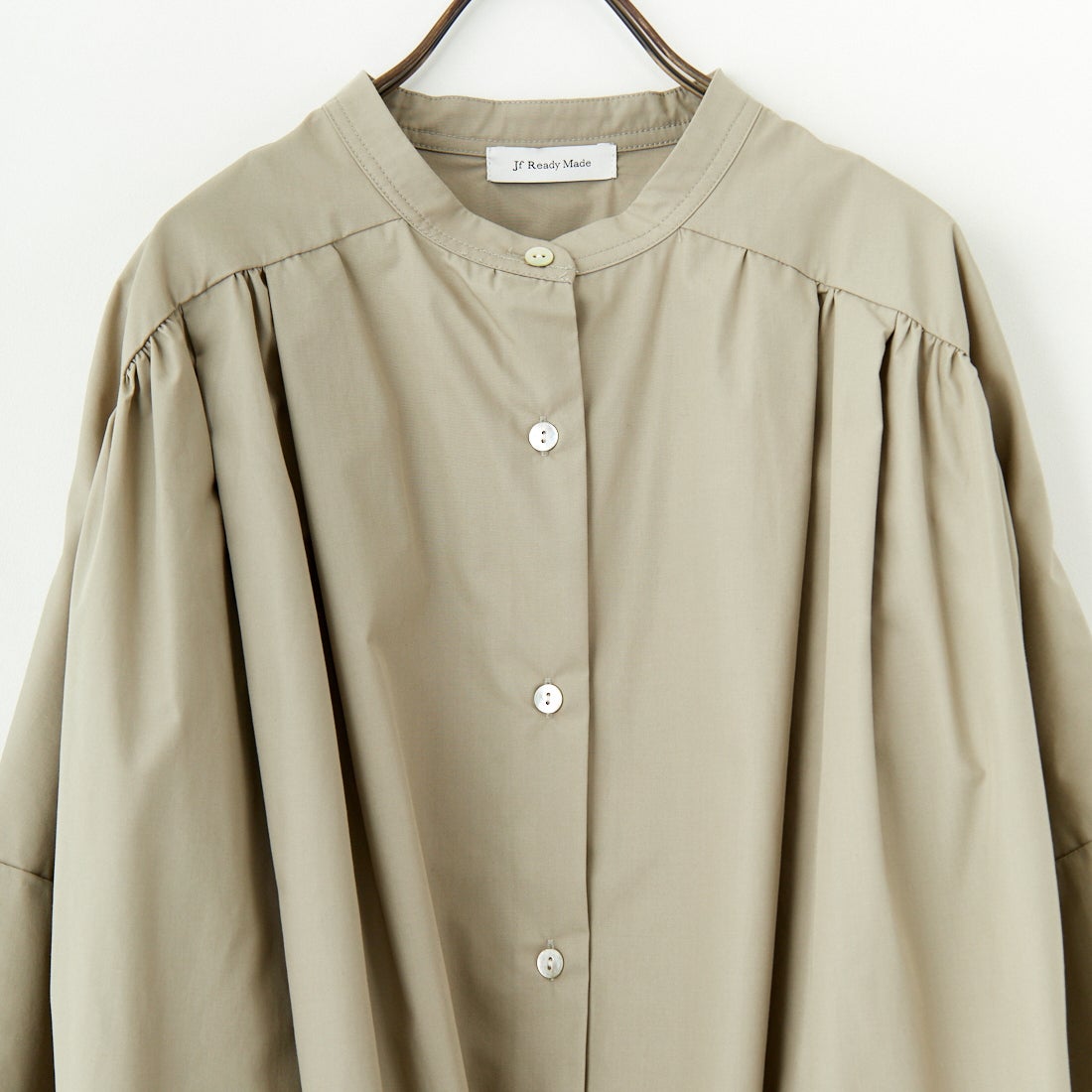 Jf Ready Made [ジェイエフレディメイド] T/Cオーバーギャザータックブラウス [4125200] ｸﾞﾚｰ