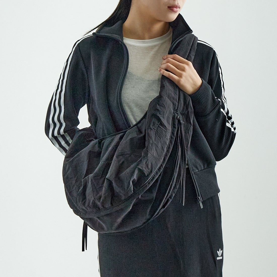 emmi [エミ] 撥水 2wayワッシャーショルダーバッグ [13WGB251307] BLK