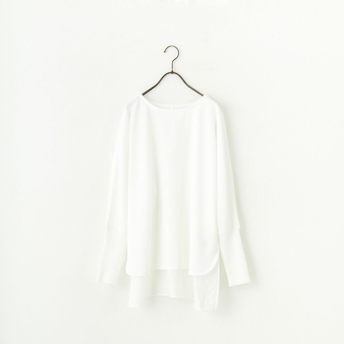 DIGNITE COLLIER [ディニテコリエ] ドルマンジョーゼット ドッキングプルオーバー [80990223] 030 ﾎﾜｲﾄ