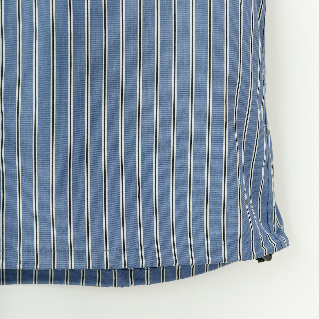 SLICK [スリック] 100/2 ストライプドローストリングシャツ [5155913] 208 BLUE G