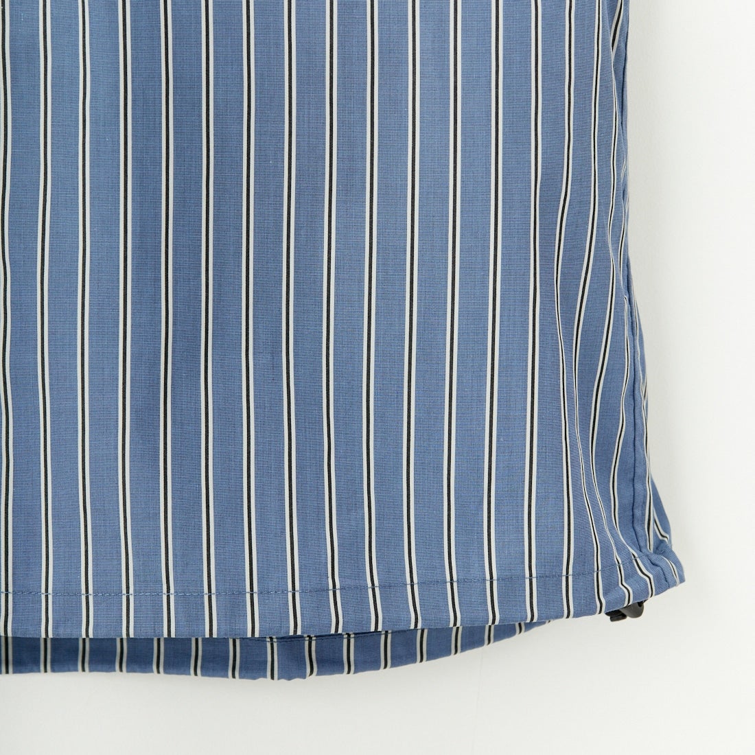 SLICK [スリック] 100/2 ストライプドローストリングシャツ [5155913] 208 BLUE G
