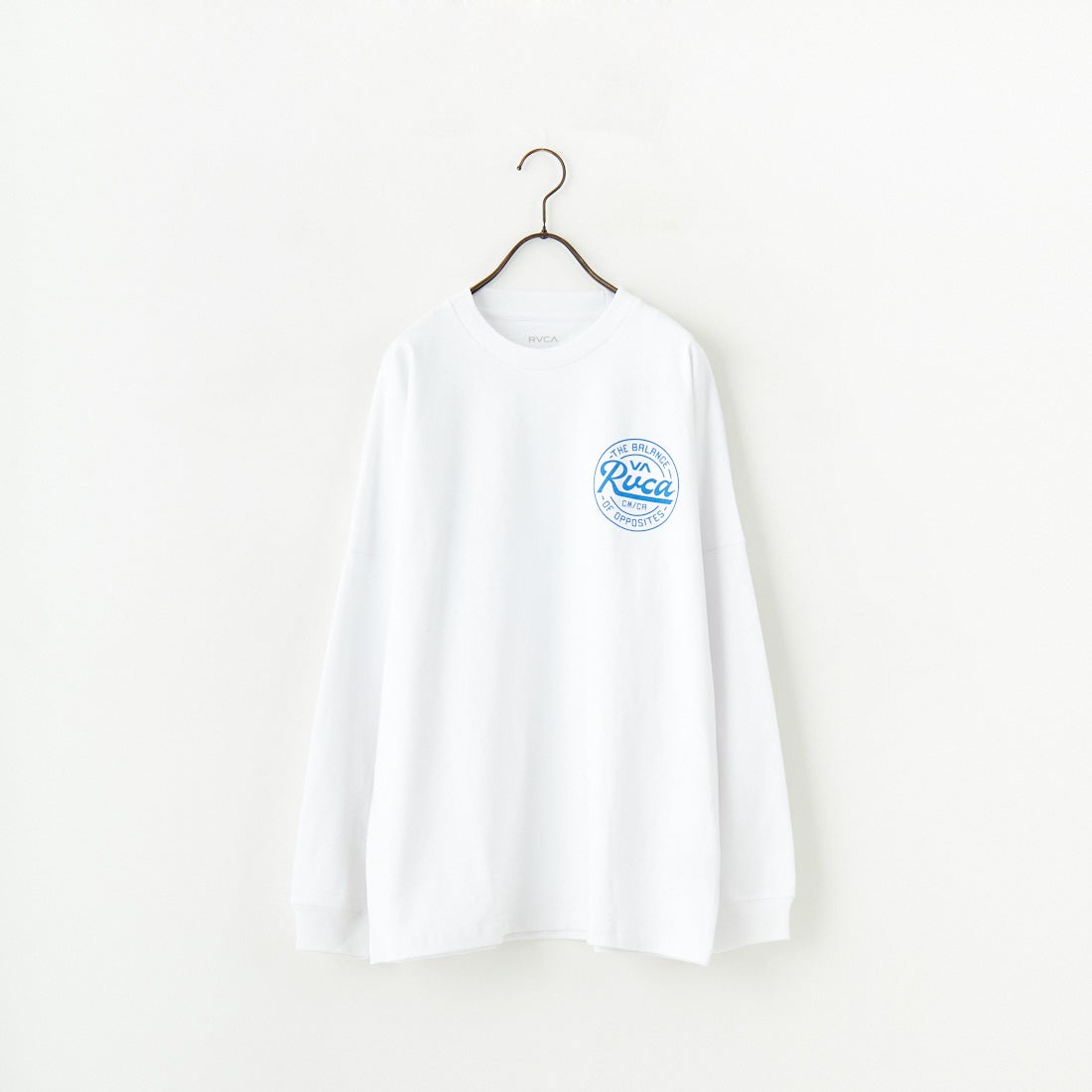 RVCA [ルーカ] スクリプトシールド ロングスリーブTシャツ [BF041-152] WHT
